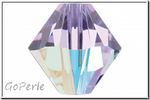Swarovski� Bicone 5328, 4mm, 371AB - violet, AB, 25 Stk.